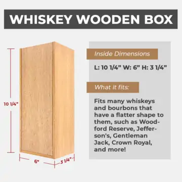 Wooden Whiskey Box (Engravable)