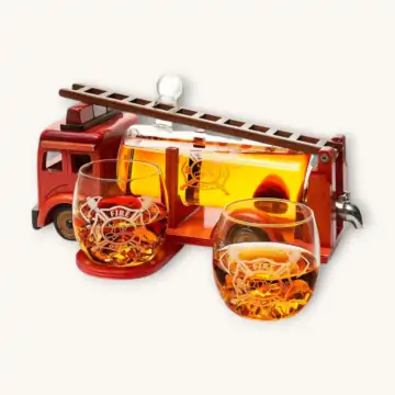 Faire Firetruck Decanter