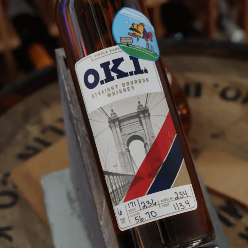 O.K.I. 'Be a Goldfish' Single Barrel Bourbon Whiskey