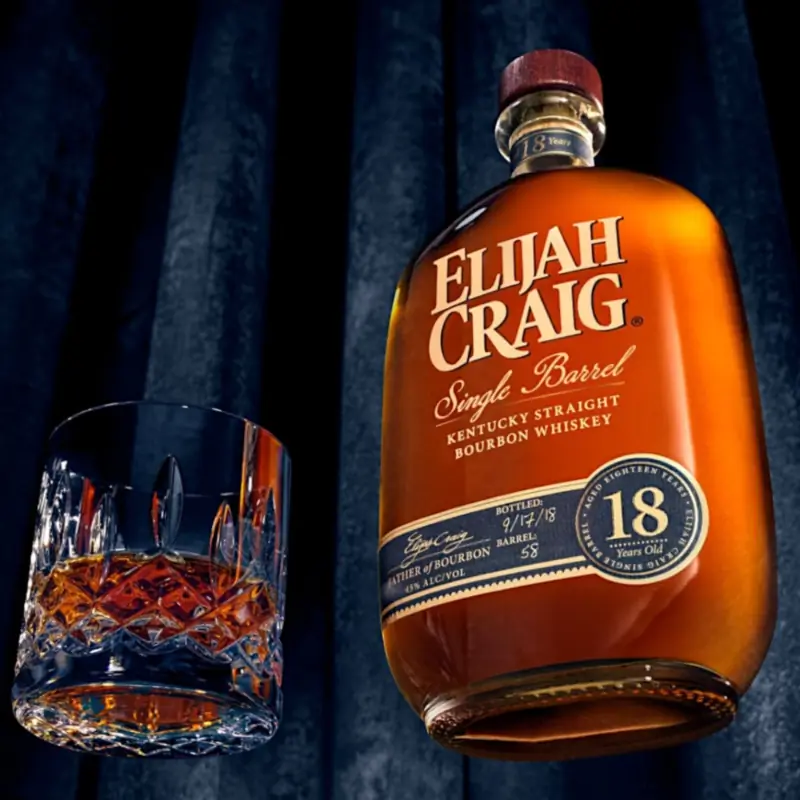 Elijah Craig 18 Year Single Barrel Bourbon Whiskey