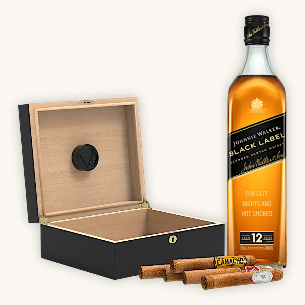 Johnnie Walker Black Label Humidor Set
