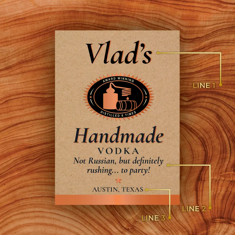 Personalized Tito's Handmade Vodka Custom Label Bottle