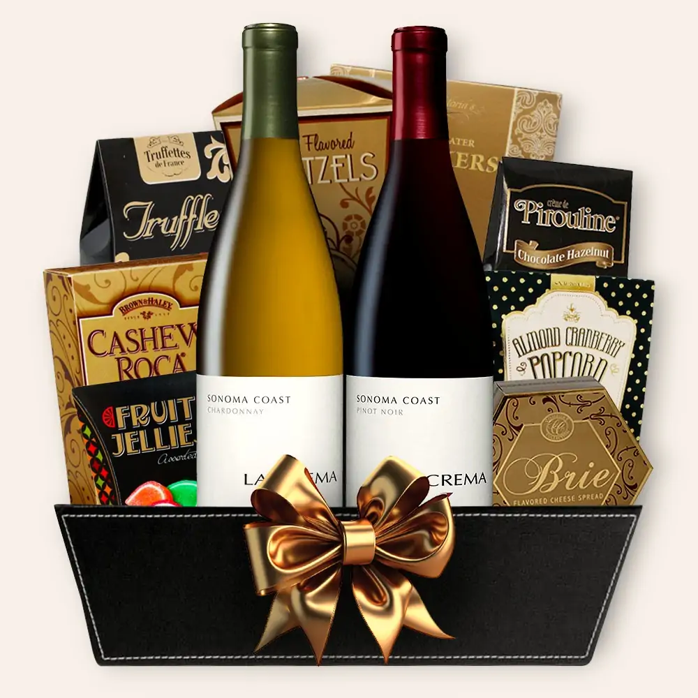 La Crema Pinot Noir and Chardonnay Gift Basket