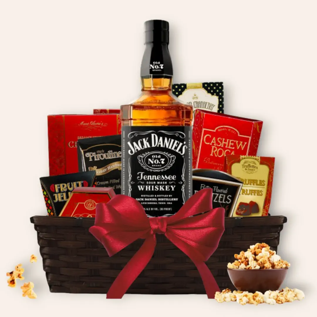 Jack Daniel's Old No. 7 Black Label Tennessee Whiskey Gift Basket
