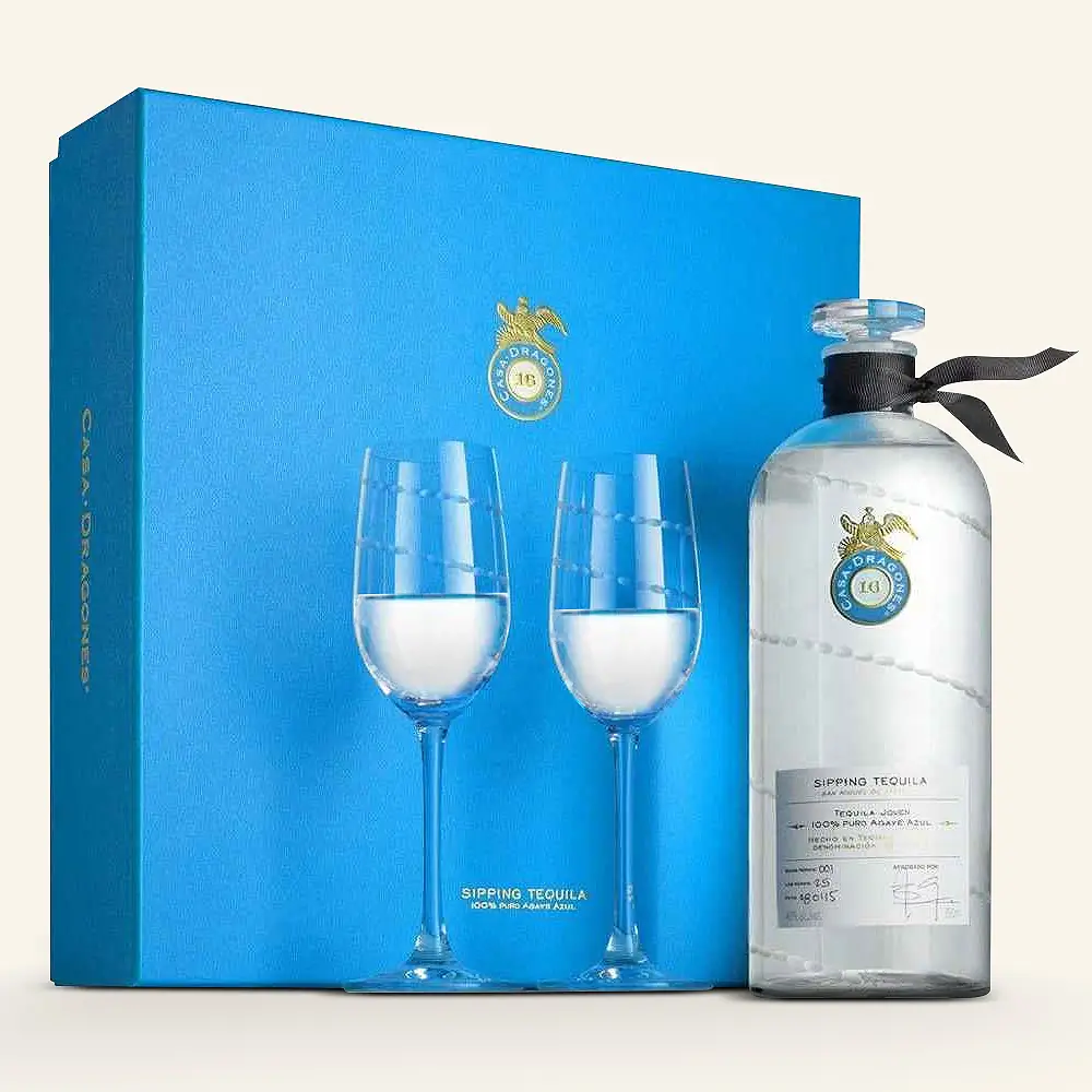 Casa Dragones Joven Sipping Tequila Gift Set with Riedel Glasses