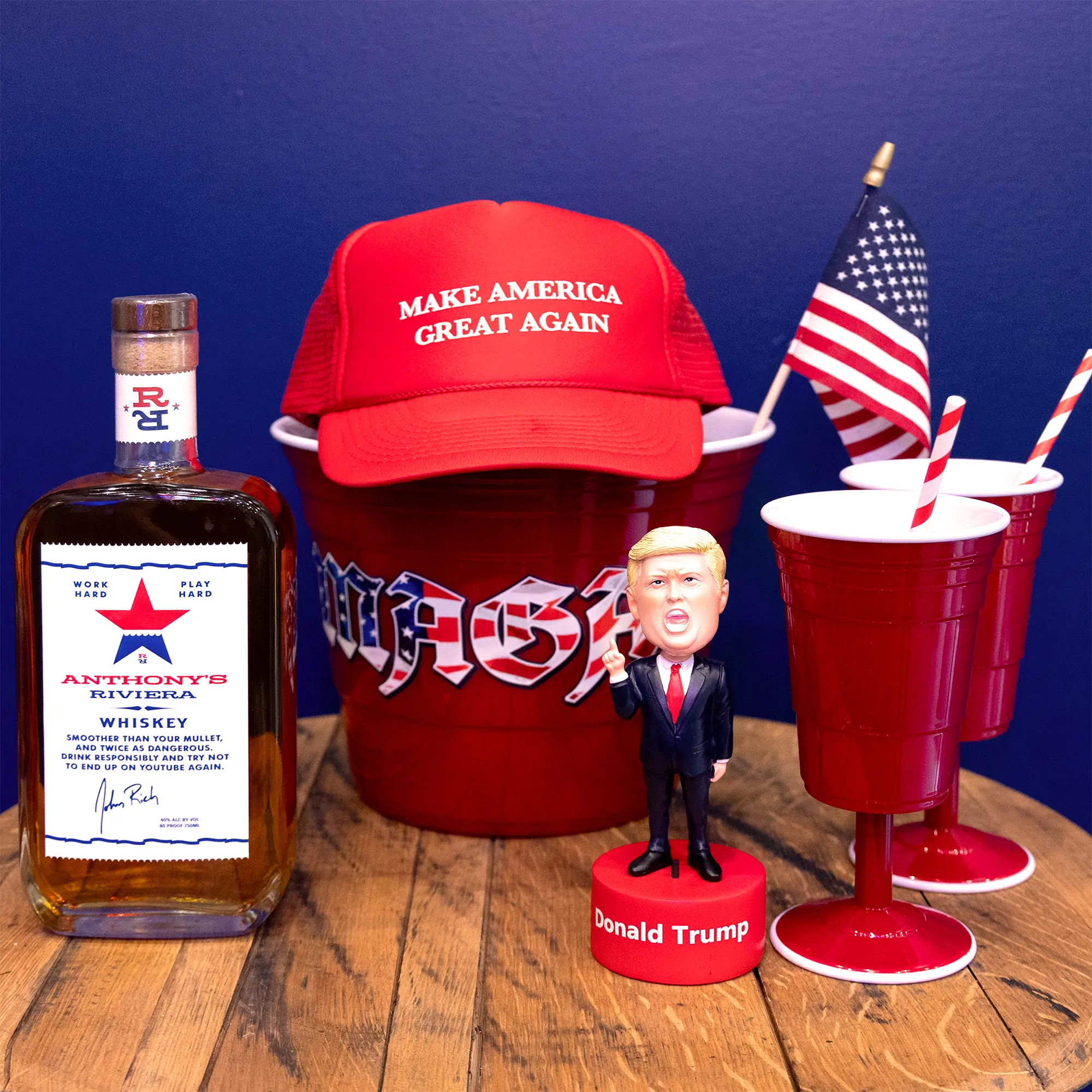 Redneck Riviera Whiskey MAGA Tailgate Set