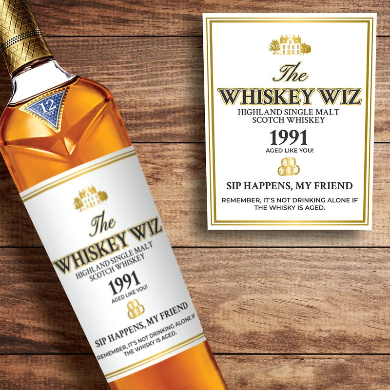 Macallan Scotch Custom Label Bottle