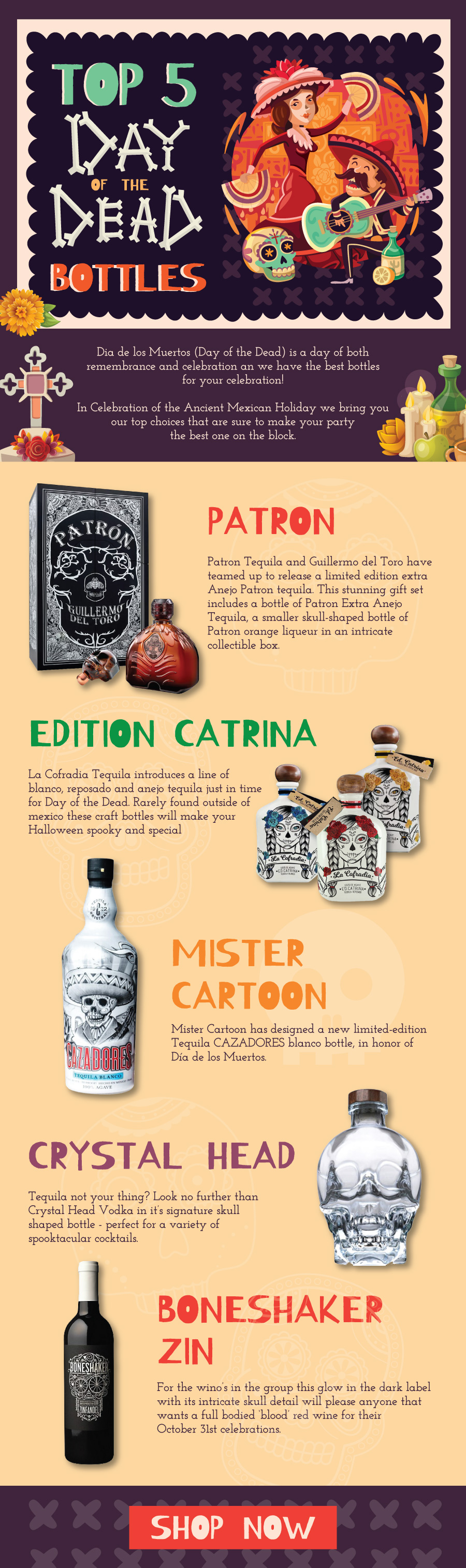 Top 5 Bottles for Day of the Dead