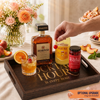 Amaretto Sour Cocktail Gift Set with Disaronno & Cherries