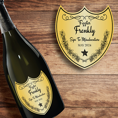 Dom Perignon Custom Label Bottle Dom Perignon Custom Label Bottle