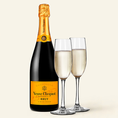 Veuve Clicquot Champagne & Flutes Gift Set Veuve Clicquot Champagne & Flutes Gift Set