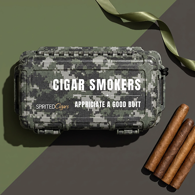 The Oscar Personalized Camo Travel Humidor