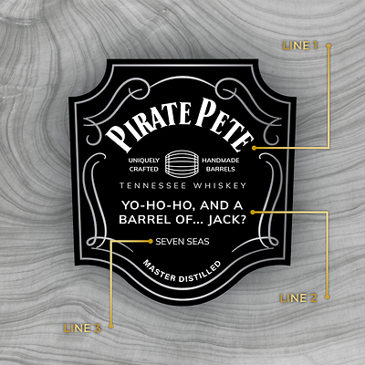 Jack Daniel's Single Barrel Custom Label Bottle