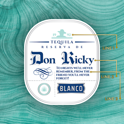 Don Julio Custom Label Bottle