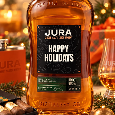 Holiday Scotch Gift Set with Cigars Holiday Scotch Gift Set with Cigars