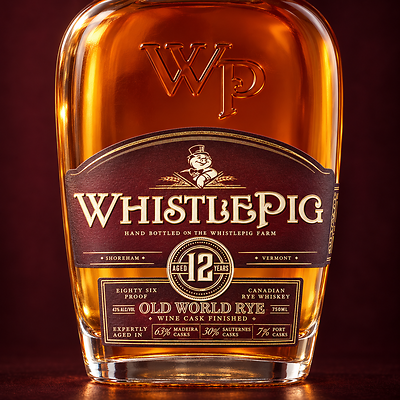 GIFT a WhistlePig 12 Year Old World Cask Finished Rye Whiskey Online!