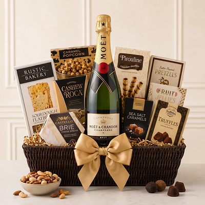 Moet & Chandon Champagne Gift Basket Moet & Chandon Champagne Gift Basket