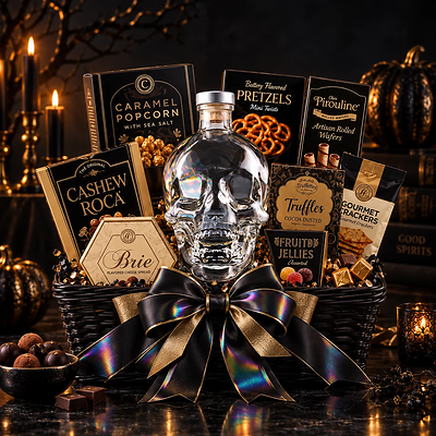 Crystal Head Skull Vodka Gift Basket Crystal Head Skull Vodka Gift Basket