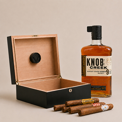 Knob Creek Humidor Gift Set With Cigars Knob Creek Humidor Gift Set With Cigars