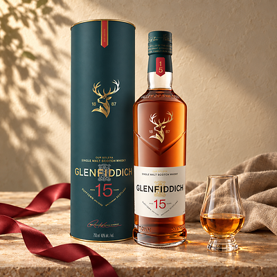 Glenfiddich 15 Year Old Solera Reserve Single Malt Scotch Whisky