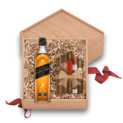 Black Label & Cigar Gift St Black Label & Cigar Gift St