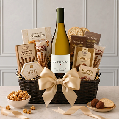 La Crema Chardonnay Gift Basket