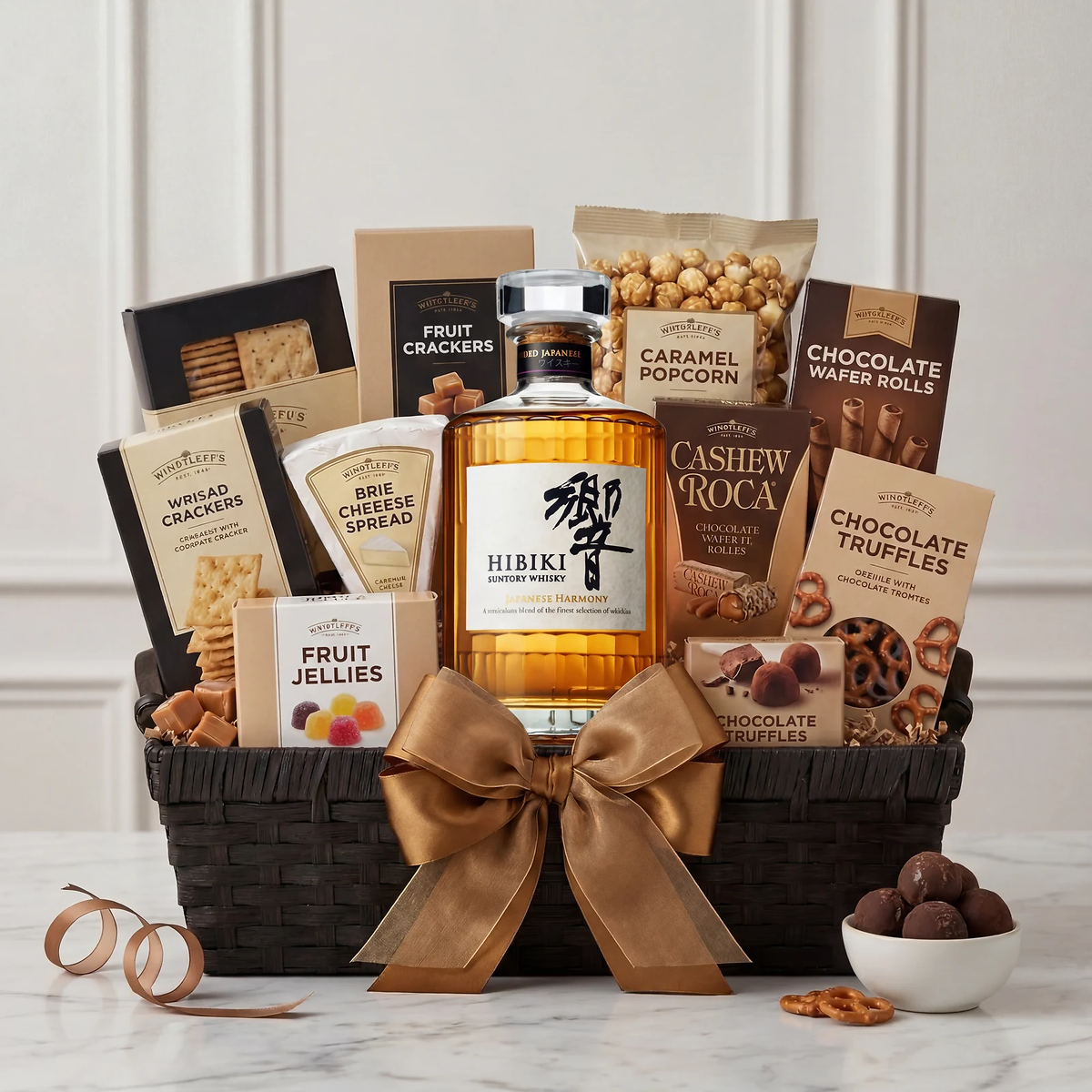 Hibiki Harmony Japanese Whisky Gift Basket, Rare Find