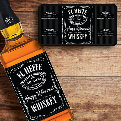 Jack Daniel's Old No 7 Custom Label Bottle