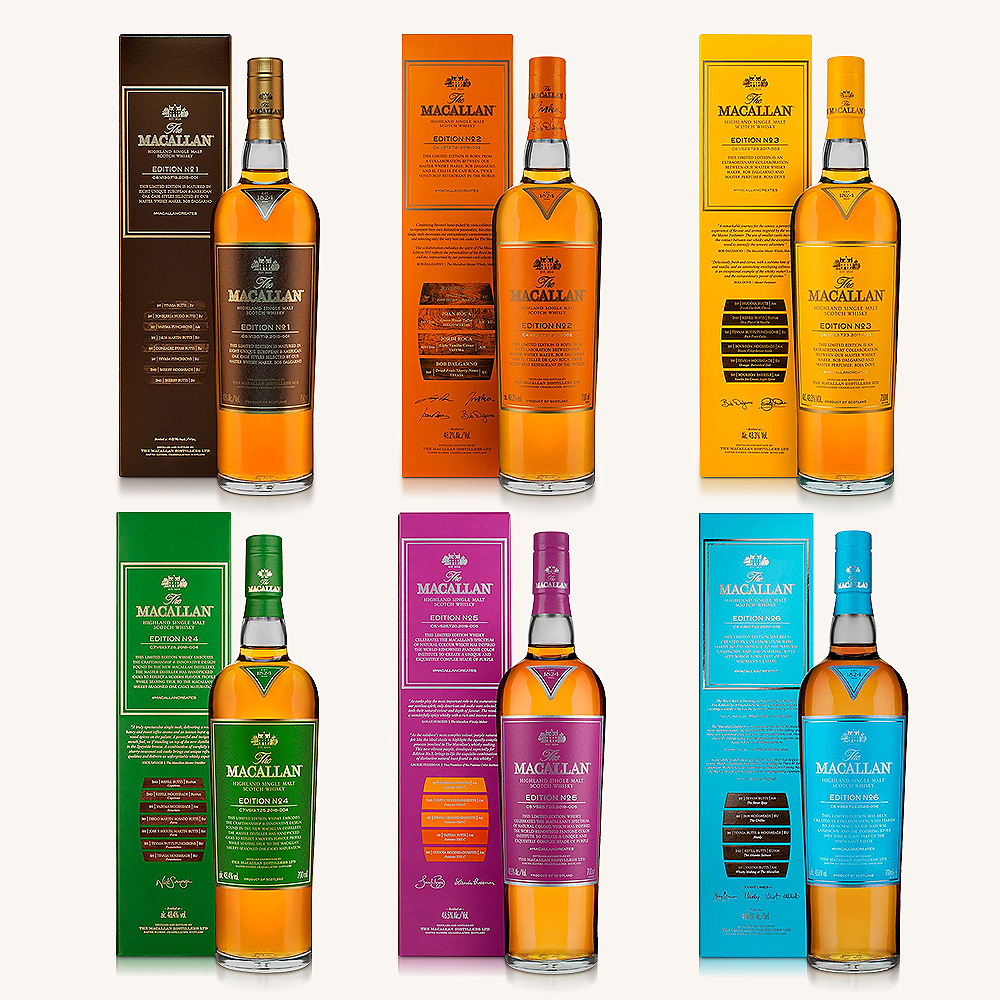 GET a Complete Set Macallan Edition Series Highland Single Malt