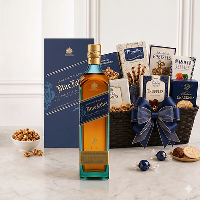 Johnnie Walker Blue Label Gift Basket Johnnie Walker Blue Label Gift Basket