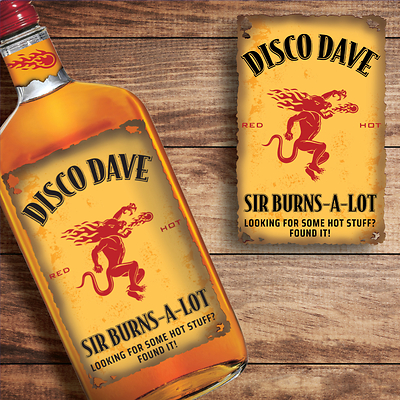 Fireball Whisky Custom Label Bottle