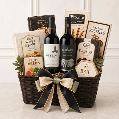 Napa Valley California Red Wine Gift Basket