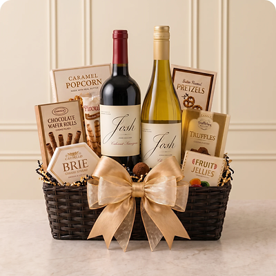Abundant Gourmet Wine Gift Basket