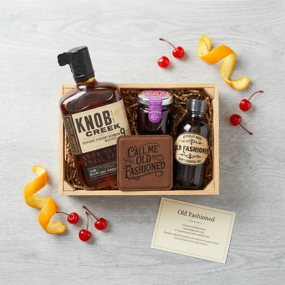 Knob Creek Bourbon Old Fashioned Gift Crate