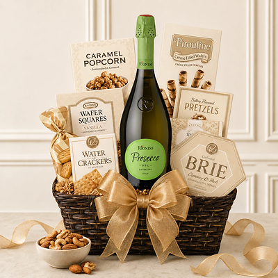 Prosecco Sparkling Wine Gift Basket Prosecco Sparkling Wine Gift Basket