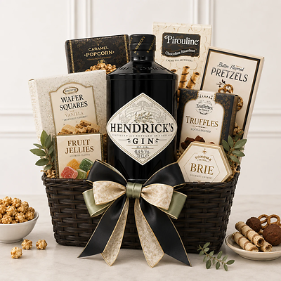 Hendrick's Gin Gourmet Gift Basket Hendrick's Gin Gourmet Gift Basket