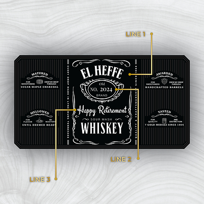 Jack Daniel's Old No 7 Custom Label Bottle