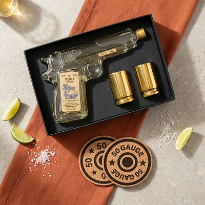 Hijos de Villa Reposado Pistol Tequila Bottle Gift Set