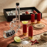 Hijos de Villa Plata Revolver Tequila Bottle Gift Set