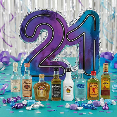 Boozy 21st Birthday Pinata