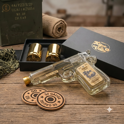 Hijos de Villa Reposado Pistol Tequila Bottle Gift Set