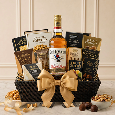 Captain Morgan Rum Gift Basket