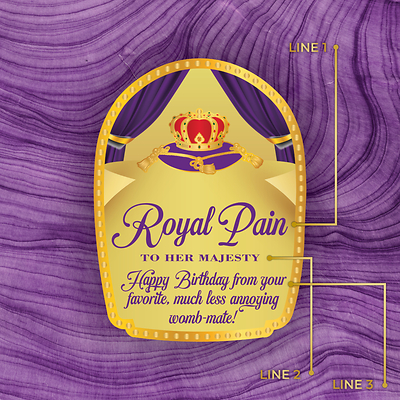 Crown Royal Custom Label Bottle