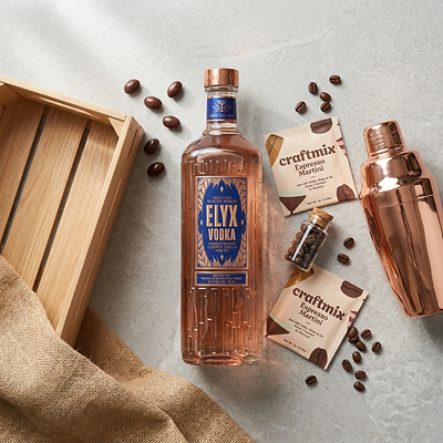 Absolut Elyx Espresso Martini Kit with Copper Shaker