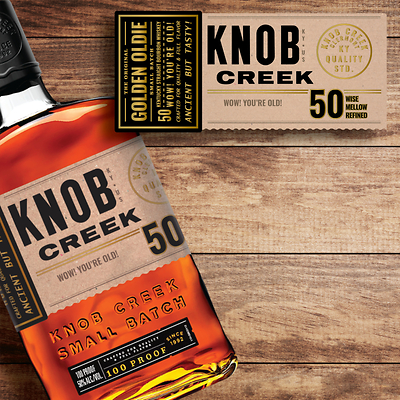 Knob Creek Kentucky Bourbon  Custom Label Bottle