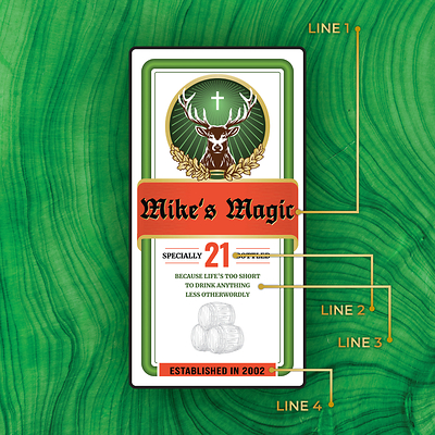 Jagermeister Custom Label Bottle