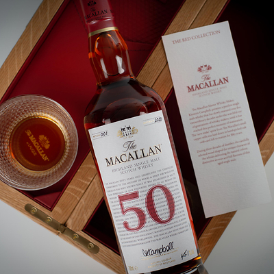 Macallan 50 Year 'Red Collection' Single Malt Scotch Whisky