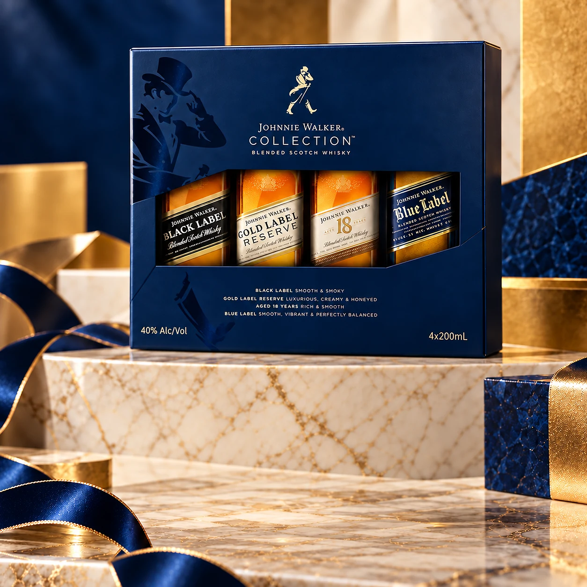 Send Johnnie Walker Scotch Blue Collection Gift Set Online