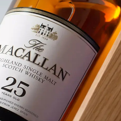 Macallan 25 Year Sherry Oak Single Malt Scotch Gift