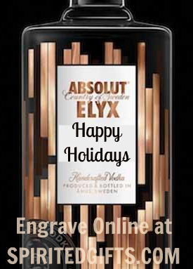 Absolut Elyx Engraved